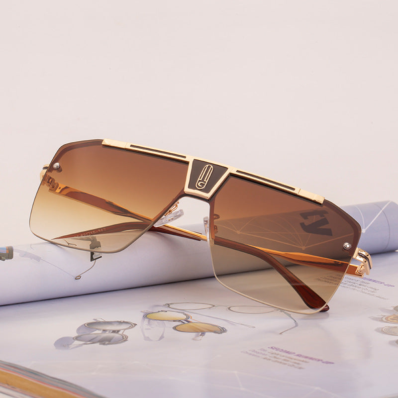Wholesale PC Large Square Frame Men's Sunglasses